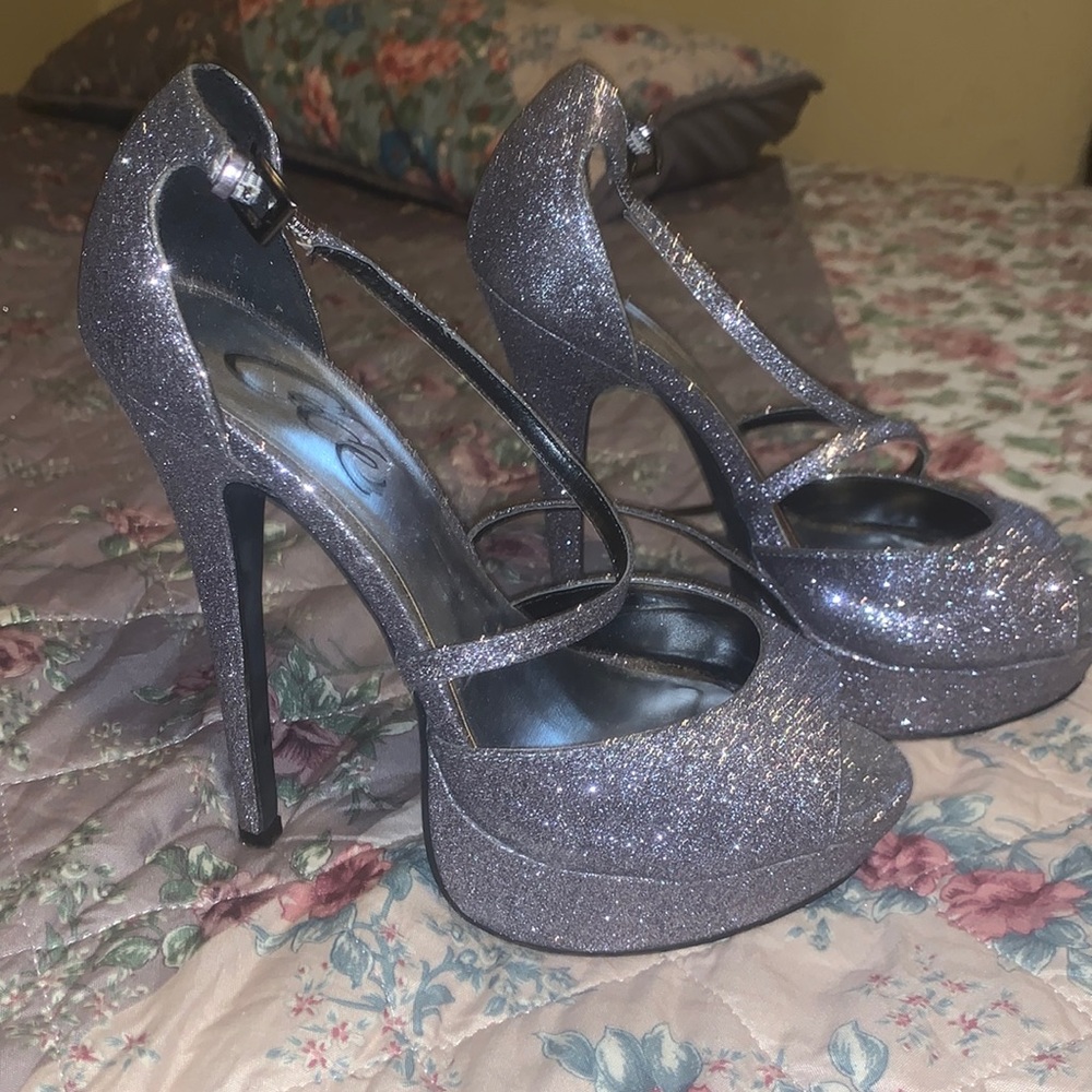 Cece high heels silver glitter 💕👠